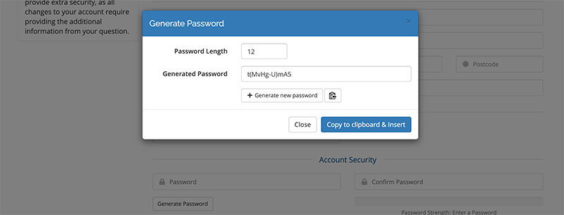 Generate Strong Account Passwords